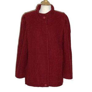 Mackintosh Womens Jacket M Red Pure Wool USA